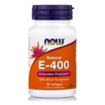Now Foods E 400 IU Mixed Tocopherols / Unesterified Συμπλήρωμα Διατροφής Βιταμίνης Ε 50 softgels