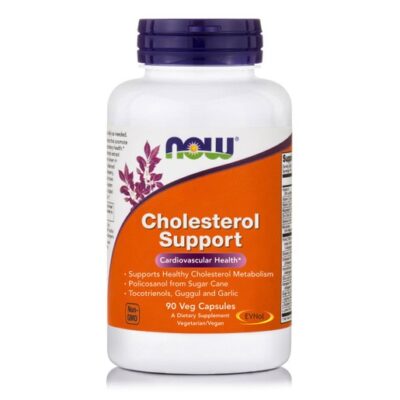 Now Foods Cholesterol Support Συμπλήρωμα Διατροφής για τη Μείωση της Χοληστερίνης & των Τριγλυκεριδίων στον Οργανισμό 90 VegCaps