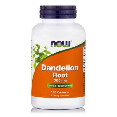 Now Foods Dandelion Root 500mg Συμπλήρωμα Διατροφής από Πικραλίδα για την Αποτοξίνωση του Ήπατος 100 Caps