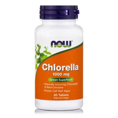 Now Foods Chlorella 1000mg Vegeterian Συμπλήρωμα Διατροφής με Αποτοξινωτικές Ιδιότητες για την Διατήρηση Υγιή Οργανισμού 60 Tabs