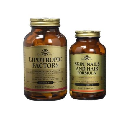 Solgar Lipotropic Factors 100 tabs & Δώρο Skin Nails & Hair Formula 14tabs
