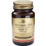 Solgar Vitamin D3 4000iu 100μg Συμβάλλει στην Απορρόφηση του Ασβεστίου και του Φωσφόρου 60caps