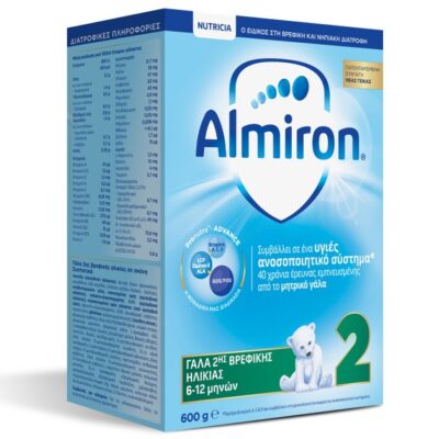 Nutricia Almiron 2 Γάλα 2ης Βρεφικής Ηλικίας από 6-12 μηνών 600gr