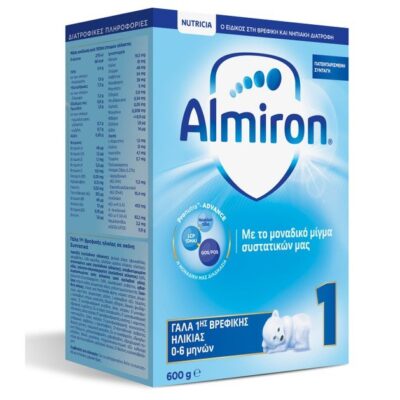 Nutricia Almiron 1 Γάλα 1ης Βρεφικής Ηλικίας από 0-6 μηνών 600gr