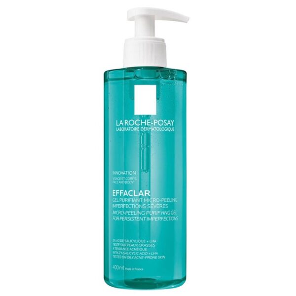 La Roche-Posay Effaclar Gel Purifiant Micro Peeling Gel για Επίμονες Ατέλειες & Δέρμα με Τάση Ακμής 400ml