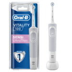 Oral-B Vitality 100 Sensi Ultra Thin Ηλεκτρική Οδοντόβουρτσα για Ευαίσθητα Δόντια & Ούλα με Ενσωματωμένο Χρονόμετρο 2 Λεπτών