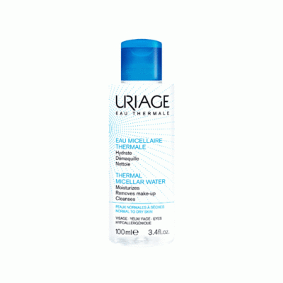 Uriage Eau Thermal Micellar Water Αφαιρεί Τέλεια το Μακιγιάζ για Κανονικές προς Ξηρές Επιδερμίδες 100ml