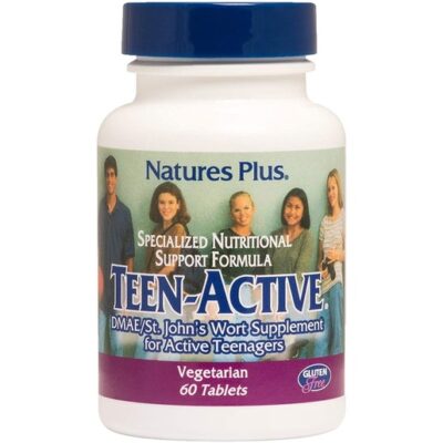 Nature's Plus Teen Active Φόρμουλα για την Ενίσχυση της Μνήμης και της Συγκέντρωσης των Εφήβων 60 caps