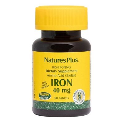 Nature's Plus High Potency Iron 40mg Συμπλήρωμα Διατροφής Σιδήρου 90 tabs