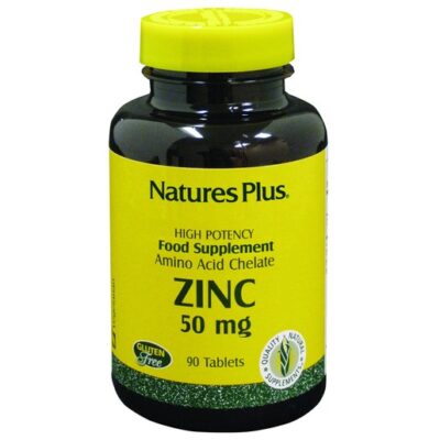 Nature's Plus Zinc 50mg Συμπλήρωμα Διατροφής με Ψευδάργυρο 90 tabs