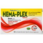 Nature’s Plus Hema-Plex Συμπλήρωμα Διατροφής με Εξαιρετική Φόρμουλα για τη Βελτίωση της Ποιότητας του Αίματος 30caps