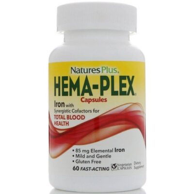 Nature's Plus Hema-Plex Συμπλήρωμα Διατροφής με Εξαιρετική Φόρμουλα για τη Βελτίωση της Ποιότητας του Αίματος 60caps