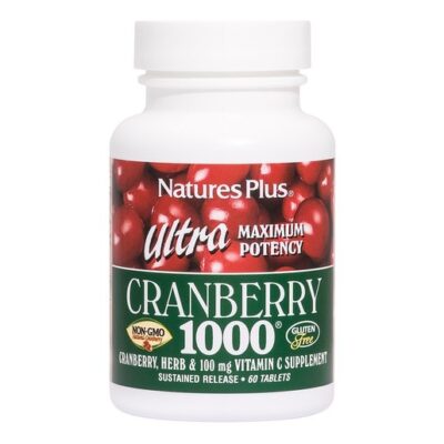 Ultra Cranberry 1000 mg Συμπλήρωμα Διατροφής από Χυμό Cranberry για Στήριξη του Ουροποιητικού Συστήματος 60 tabs