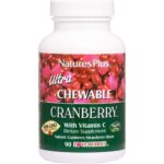 Nature’s Plus Ultra Chewable Cranberry Συμπλήρωμα Διατροφής με Cranberry για Υποστήριξη του Ουροποιητικού 90 μασώμενα δισκία