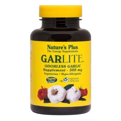 Nature's Plus Garlite 500mg Συμπλήρωμα Διατροφής από Συμπυκνωμένο Άοσμο Σκόρδο 90 caps