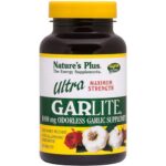 Nature’s Plus Ultra Garlite 1000 mg S/R Δυνατό Συμπλήρωμα απο Άοσμο Σκόρδο για Υποστήριξη του Καρδιαγγειακού Συστήματος 90 tabs