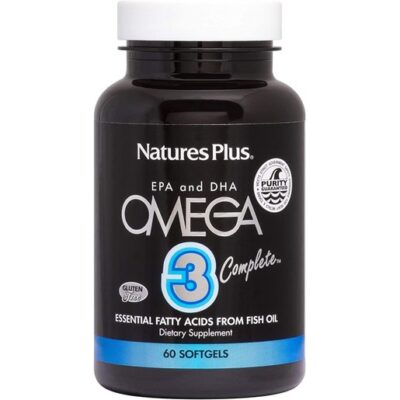 Nature's Plus Omega 3 Complete Συνεργιστική Φόρμουλα με Ωμέγα 3 Λιπαρά Οξέα για τη Στήριξη του Καρδιαγγειακού Συστήματος 60caps