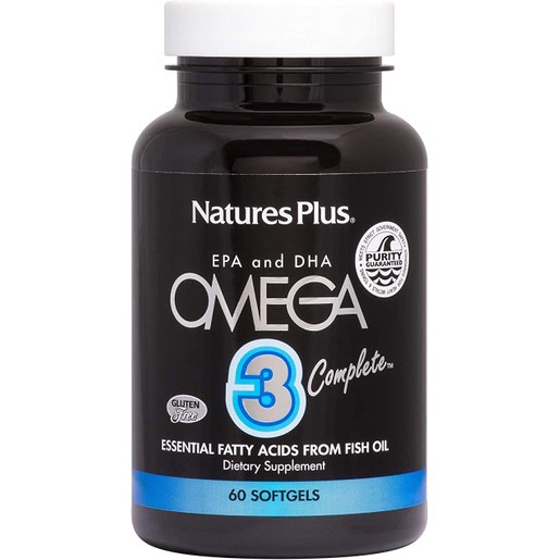 Nature's Plus Omega 3 Complete Συνεργιστική Φόρμουλα με Ωμέγα 3 Λιπαρά Οξέα για τη Στήριξη του Καρδιαγγειακού Συστήματος 60caps