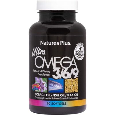 1200 mg Συμπλήρωμα Διατροφής με Ωμέγα 3 6 9 Λιπαρά Οξέα για Στήριξη του Καρδιαγγειακού 90caps