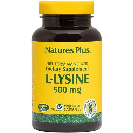 Nature's Plus L-Lysine 500mg Συμπλήρωμα Λυσίνης 90caps