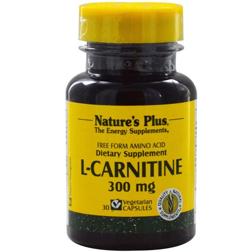 Nature's Plus L Carnitine 300mg Συμπλήρωμα Καρνιτίνης 30caps