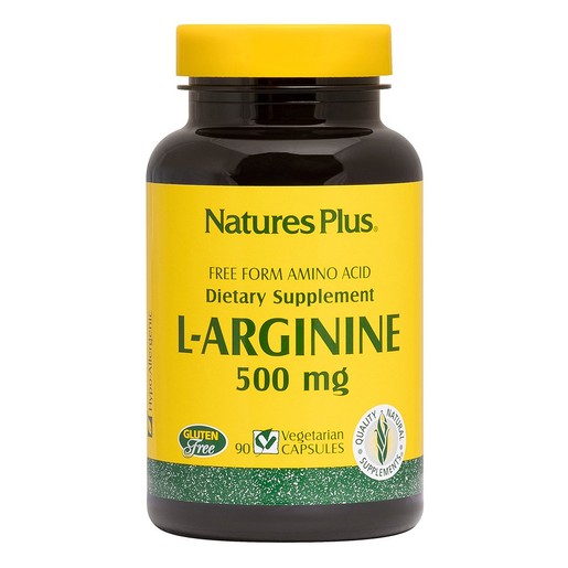 Nature's Plus L Arginine 500 mg Συμπλήρωμα Διατροφής με Αργινίνη 90caps