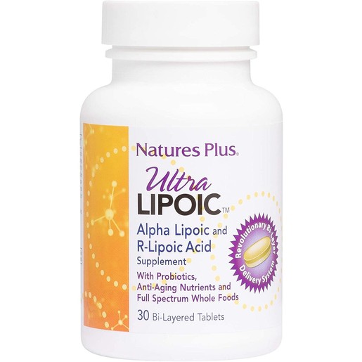 Nature's Plus Ultra Lipoic Πρωτοποριακή Αντιοξειδωτική - Αντιγηραντική Φόρμουλα με Αναζωογονητικές Ιδιότητες 30 tabs
