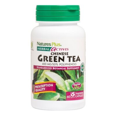 Green Tea (Chinese) 400 mg Συμπλήρωμα από Πράσινο Τσάι με Αντιοξειδωτικές Ιδιότητες 60caps