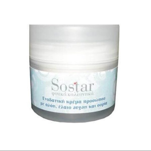 Sostar Ενυδατική Κρέμα Προσώπου Με Αλόη Έλαιο Argan Και Ουρία 50ml