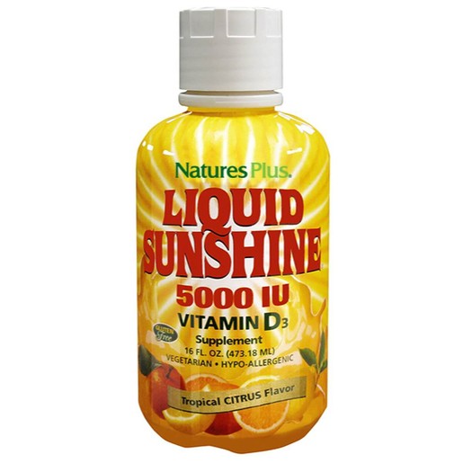 Nature's Plus Liquid Sunshine 5000 IU Vitamin D3 Συμπλήρωμα Διατροφής για την Υγεία των Οστών & των Δοντιών 473ml