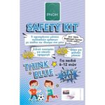 Work Safety Kit Παιδικές Υφασμάτινες Μάσκες για Αγόρια με Έλασμα από 6-12 Ετών 5Τεμάχια & Δώρο Ειδικό Πιαστράκι & Θήκη Φύλαξης