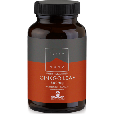 Terranova Ginkgo Leaf 500mg Το Μόνο Ginkgo στη Φυσική του Μορφή για Δυνατή Μνήμη 50veg. caps