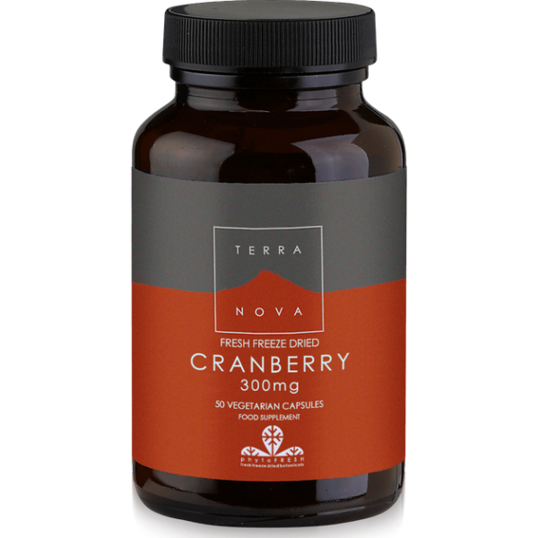 Terranova Cranberry 300mg Βιολογικά Κράνμπερρυ για Υγιές Ουροποιητικό 50caps