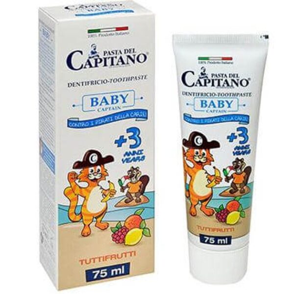 Pasta Del Capitano Junior Οδοντόκρεμα Παιδική απο 3 Ετών με Γεύση TuttiFrutti 75ml