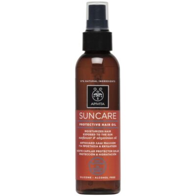 Apivita Suncare Protective Hair Oil With Sunflower & Abyssinian Oil 150ml