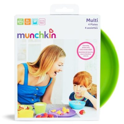 Munchkin 4PK Modern Multi Plates Πιάτα Φαγητού Κατάλληλα για το Φούρνο Μικροκυμάτων 4τμχ
