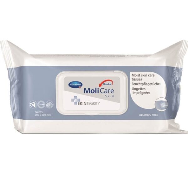 Hartmann Menalind Molicare Skintegrity Clean Wet Wipes Υγρά Μαντηλάκια Καθαρισμού 50τμχ