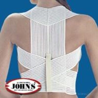 John's Ιμάντας Κυφώσεως με Διπλή Χιαστή Στήριξη One Size 12390