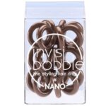 Invisibobble Nano Pretzeln Brown Λαστιχάκι Μαλλιών 3 Τεμάχια