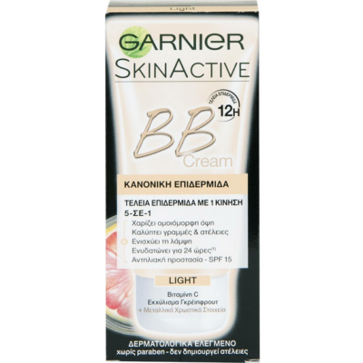 Garnier BB Cream Miracle Skin Perfector Light Ενυδατική Κρέμα 5 σε 1 με Χρώμα