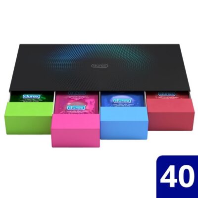 Durex Surprise Me Premium Variety Pack Ποικιλία με Επιλεγμένα Προφυλακτικά σε Premium Κασετίνα 40 τεμάχια