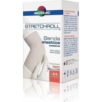 Master Aid Stretchroll Πιεστικός Ελαστικός Επίδεσμος Αυτοκόλλητος