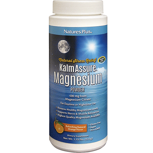 Nature's Plus Kalm Assure Magnesium Powder Συμπλήρωμα Διατροφής για την Αποβολή του Άγχους σε Σκόνη 522gr