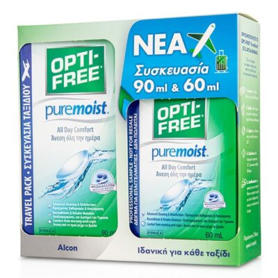Alcon Opti-Free Πακέτο Προσφοράς Pure Moist 90ml & Δώρο 60ml