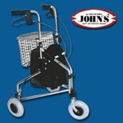 John's ROLLATOR ΤΡΟΧΗΛΑΤΟΣ ΠΕΡΙΠΑΤΗΤΗΡΑΣ (3 ΡΟΔΕΣ) 24108