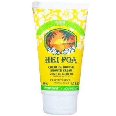 Hei Poa Shower Cream Tropical Tahiti Monoi Oil Ενυδατικό Χαλαρωτικό Αφρόλουτρο με Υπέροχο Τροπικό Άρωμα 150ml