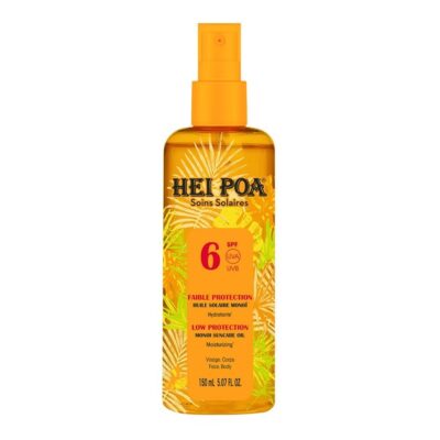 Hei Poa Soins Solaire Monoi Dry Oil Spf6 Tiare Spray 150ml