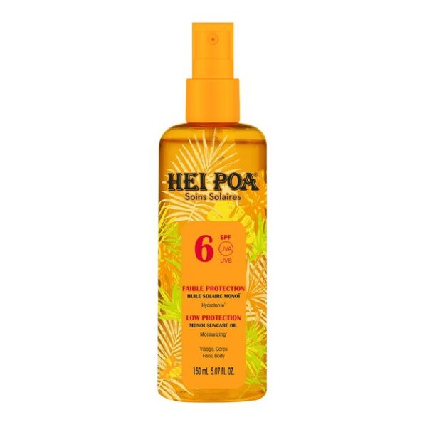 Hei Poa Soins Solaire Monoi Dry Oil Spf6 Tiare Spray 150ml