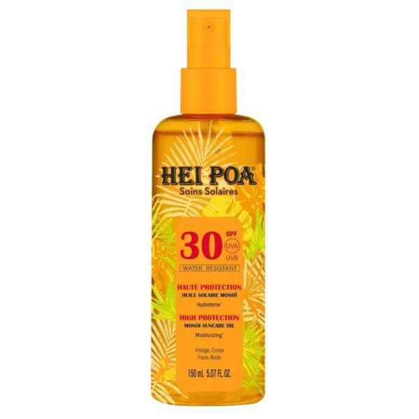 Hei Poa Soins Solaire Monoi Dry Oil Spf30 Tiare Spray 150ml