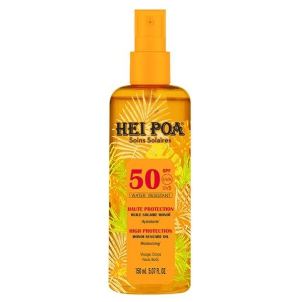 Hei Poa Soins Solaire Monoi Dry Oil Spf50 Tiare Spray 150ml